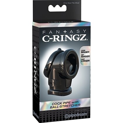 Inel Penis Și Testicule Penis Pipe With Ball Stretcher Negru 3