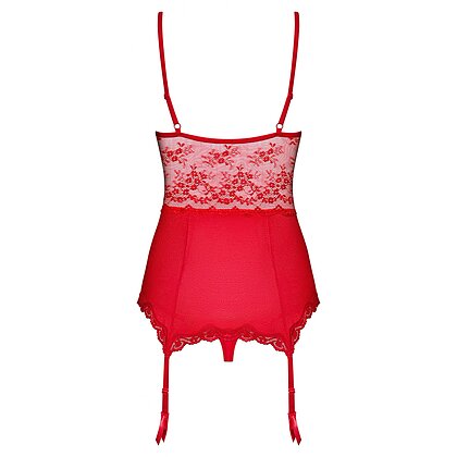 Corset Cu Portjartier Obsessive Lovica Roșu 2XL 4