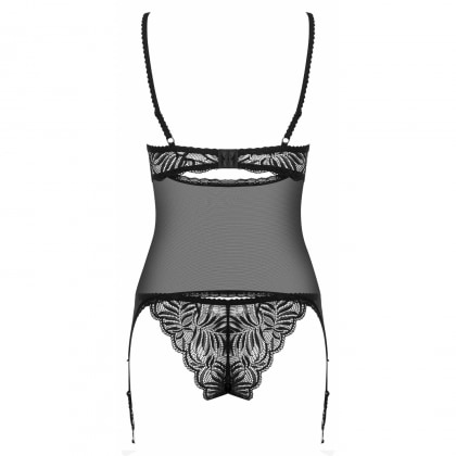 Corset Cu Șnur Obsessive Contica Negru S-M 4