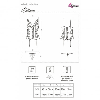 Corset LivCo Peliena Negru L-XL 3