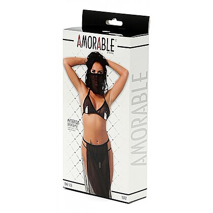 Costum Dansatoare Buric Amorable Negru S-L 3