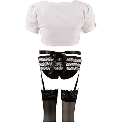 Costum Emmalyn Menajeră Cottelli Collection Negru XL 4