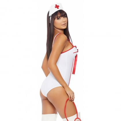 Costum Forplay În Perfect Health Alb L-XL 2