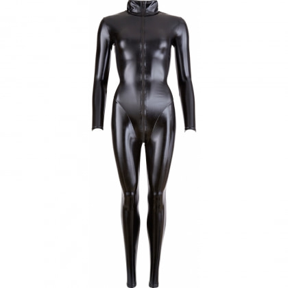 Costum Latex Cottelli Collection Jumpsuit Negru XS 5