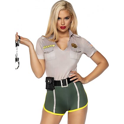 Costum Leg Avenue Hot Cop Verde L 2