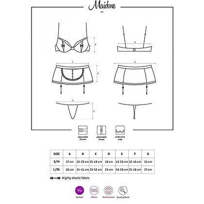 Costum Obsessive Maidme Negru S-M 5