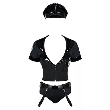 Obsessive Police Negru S-M