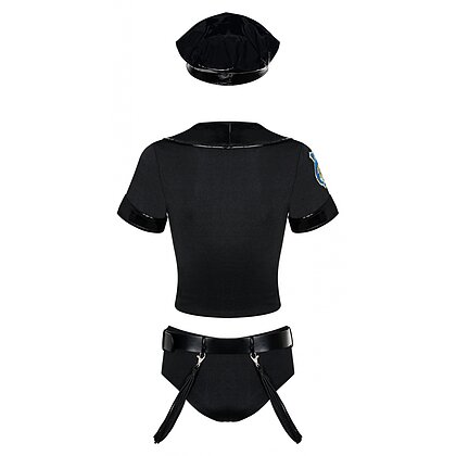 Obsessive Police Negru S-M 3