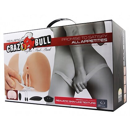 Masturbator Crazy Realistic cu Două Orificii și Vibrații 7