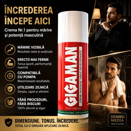 Cremă Mărire Penis Gigaman 75ml 2