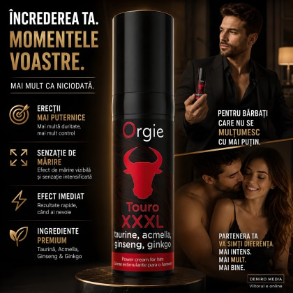 Cremă Stimulare Erecție Orgie Touro 3XL 15 ml 5