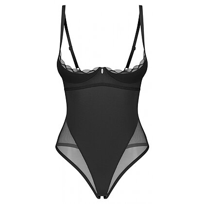 Crotchless Body Obsessive Stelisa Negru L-XL