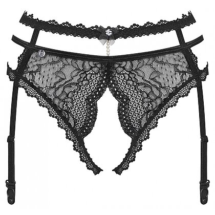 Portjartier Obsessive Pearlove Negru 2XL