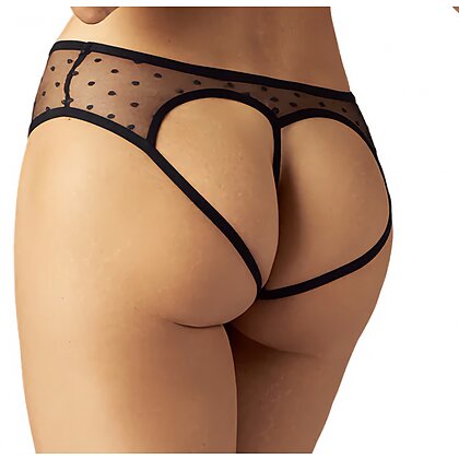 Crotchless Panties Obsessive Nuites Negru 2XL-3XL 2