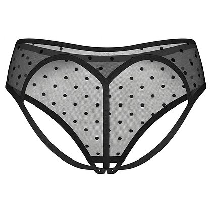 Crotchless Panties Obsessive Nuites Negru 2XL-3XL 4