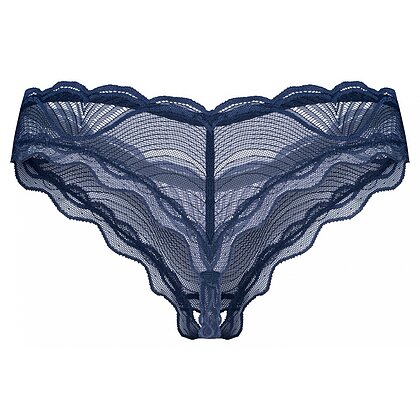 Crotchless Thong Obsessive Nightly Albastru XS-S 3
