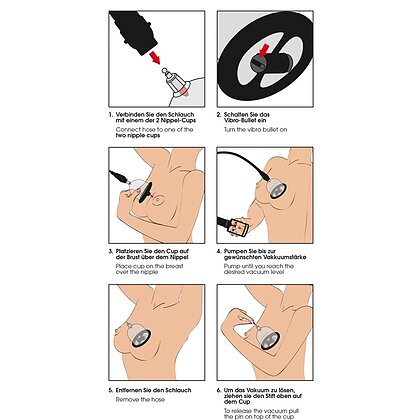 Cupe Vibratoare pentru Stimularea Sfârcurilor cu Sucțiune 5