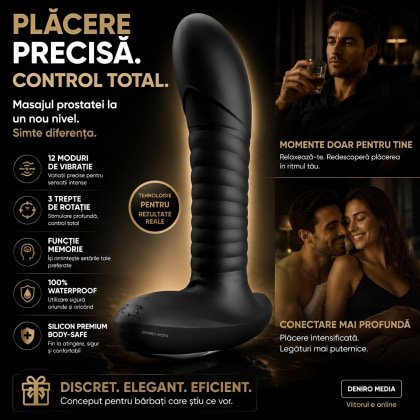 Debra Mr. Play Masator Prostată – 12 Vibrații, 3 Rotații Negru 5