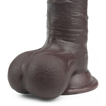 Dildo cu Ventuză Sliding Skin Dual Layer Dong Maro 14