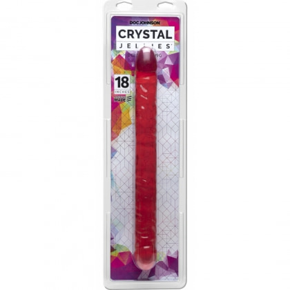 Dildo Double Crystal Jellies 45.7cm Roz 3