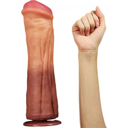 Dildo Dublu Strat Lovetoy 30cm, Ventuză Puternică 4