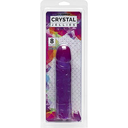 Dildo Flexibil Crystal Jellies Classic 20cm Mov 2