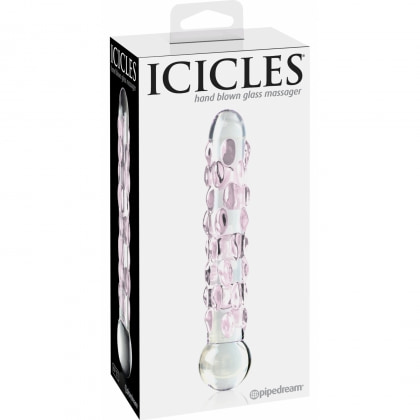 Dildo Icicles Hand Blown Glass 17.8cm Transparent 3