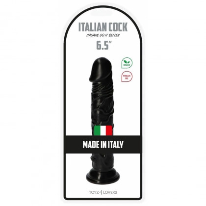 Dildo Italian Penis 18.5cm Negru 7