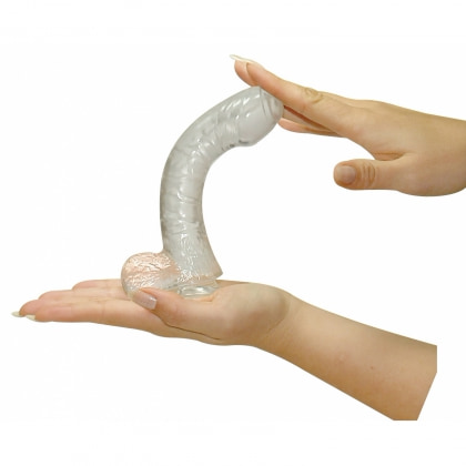 Dildo Lazy 17cm Transparent 2