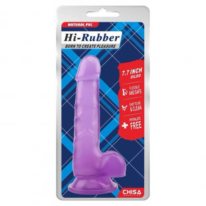 Dildo Realist 19.5cm Mov cu Ventuză Chisa Novelties 5