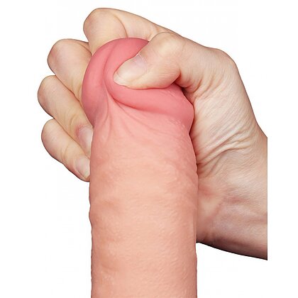 Dildo Realist LoveToy 24cm TPE Dual Density Ventuză 7