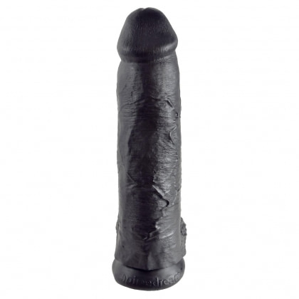 Dildo Realistic 30.5 cm Cu Testicule Negru 5