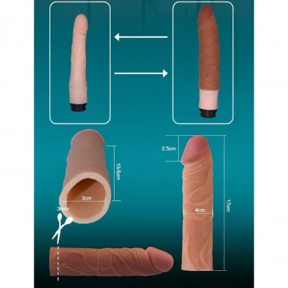 Manșon Prelungitor Pleasure X-Tender pentru Penis Mai Mare 3