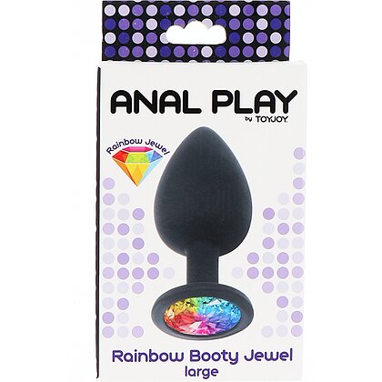Dop Anal Bijuterie Curcubeu Mare Negru 4