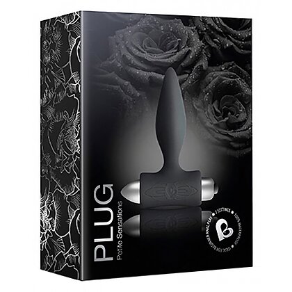 Dop Anal Vibrator Rocks-Off Petite – 7 Funcții, Discret Negru 3