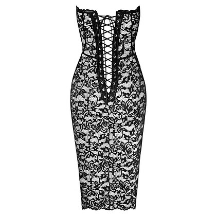 Rochie Noir Handmade Brenda Negru M 4