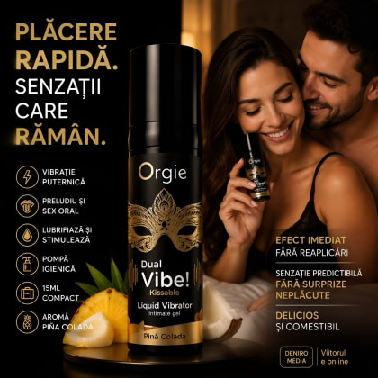 Dual Vibe Pina Colada Kissable Liquid Vibrator 3