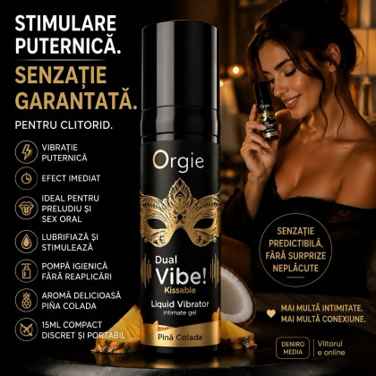 Dual Vibe Pina Colada Kissable Liquid Vibrator 2