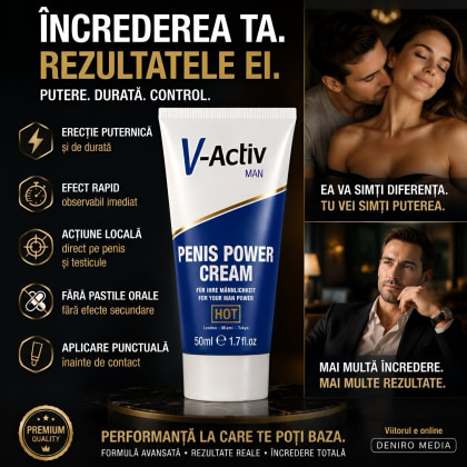 Erecție Prelungită Cremă V-Activ Penis Power 50ml 2