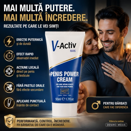 Erecție Prelungită Cremă V-Activ Penis Power 50ml 4