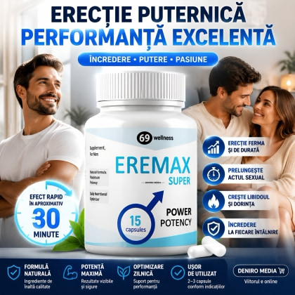 Eremax Pastile Erecție 15 capsule 3