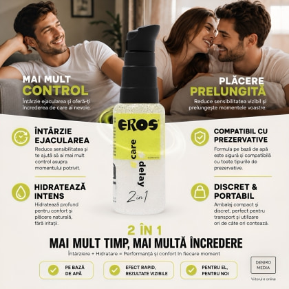 Eros 2in1 Care Delay Gel Intim 30 ml Pentru Bărbați 4