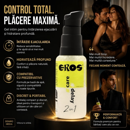 Eros 2in1 Care Delay Gel Intim 30 ml Pentru Bărbați 2