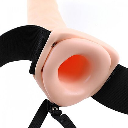 Strap On Vibrating Hollow 20cm 3