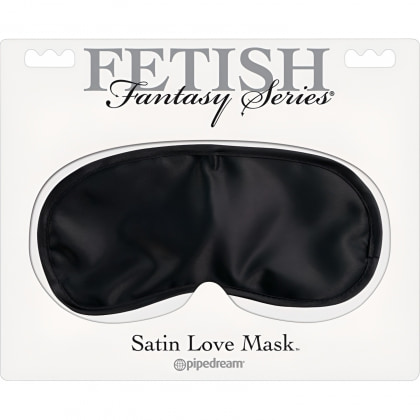 Fetish Satin Love Mask Negru 3