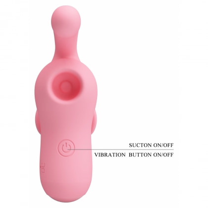 Finger Magic Fairy Suctor Clitoral Purtabil 10+10 Moduri Roz 7
