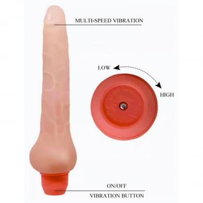 Debra Flexi Vibe Flesh - Vibrator Realist Flexibil 17 cm 3