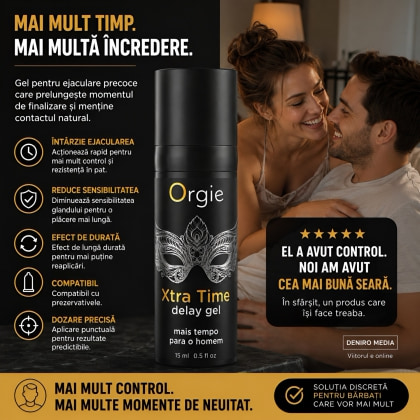 Gel Întârzierea Ejaculării Orgie Xtra Time Delay 15ml 3