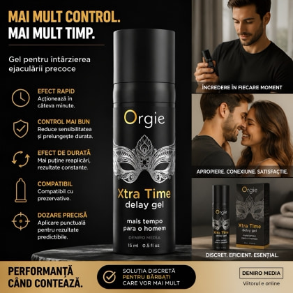 Gel Întârzierea Ejaculării Orgie Xtra Time Delay 15ml 4
