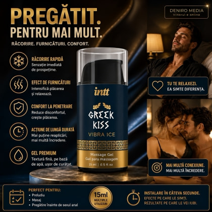 Gel Greek Kiss Relaxare Anală Efect Vibrație și Răcire 15ml 4